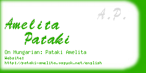amelita pataki business card